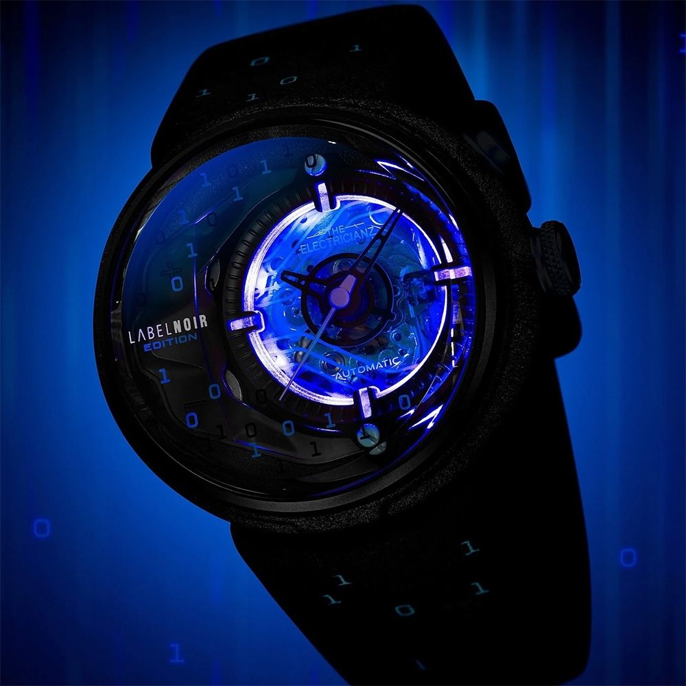 THE ELECTRICIANZ 發電機 ELZ x Label Noir Limited 藝術機械錶 男錶-ZZ-D1C/01-CLD