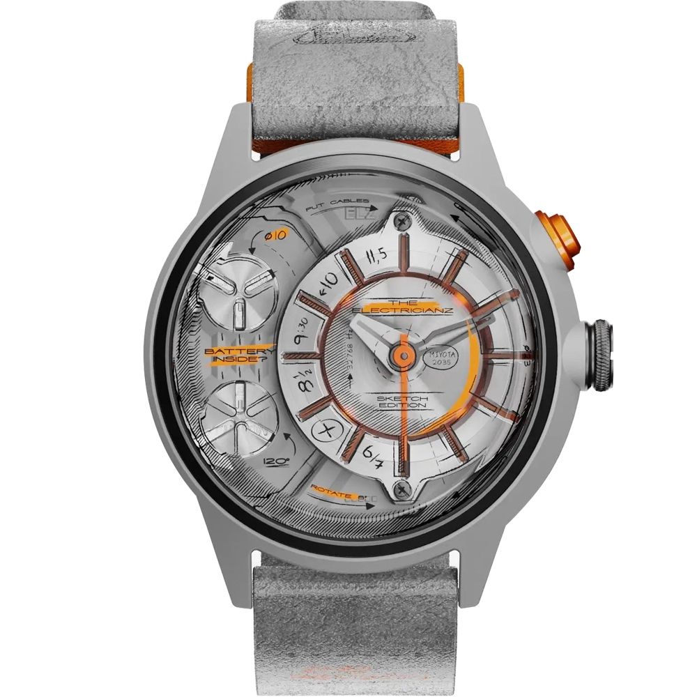 THE ELECTRICIANZ 發電機 THE CRYPTO EDITION 手錶 男錶-45mm綠光 ZZ-C1C/02-CRD