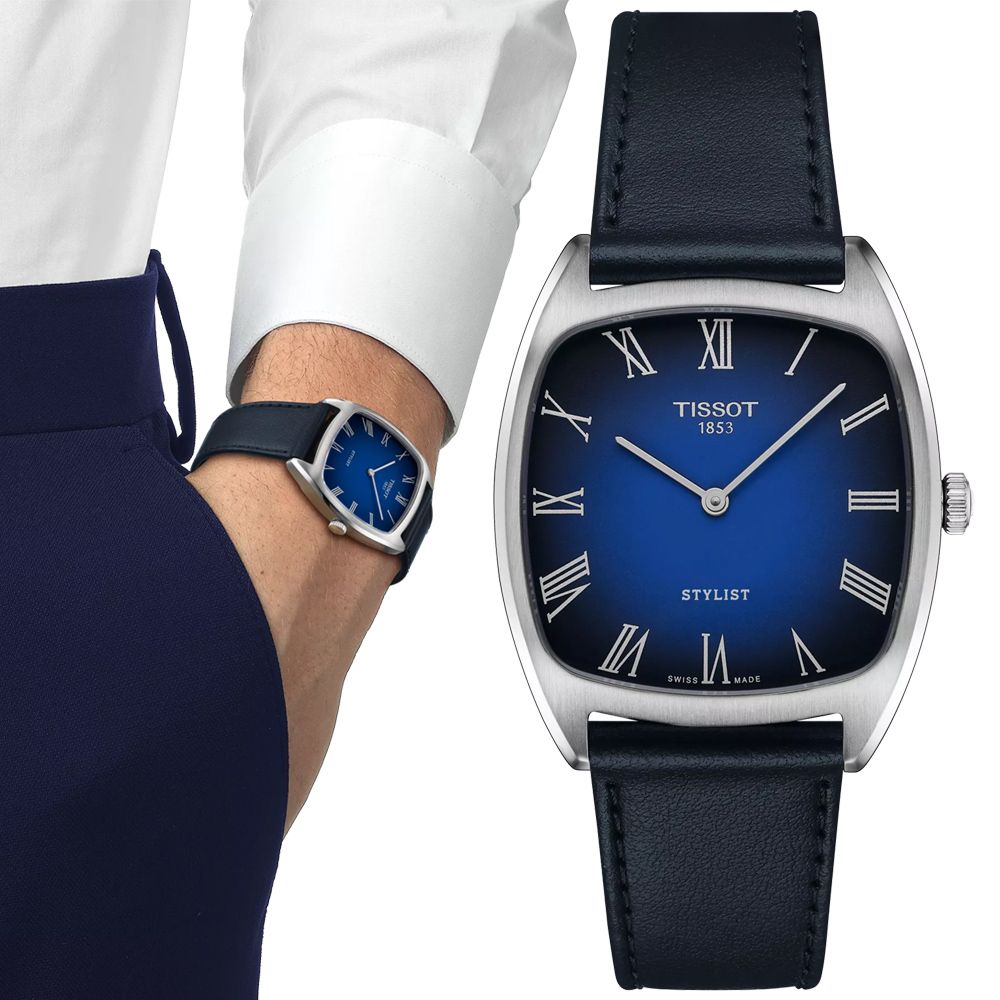 TISSOT 天梭 STYLIST系列 經典方形 時尚腕錶 618 年中慶 禮物 T1599091604300 / T159.909.16.043.00