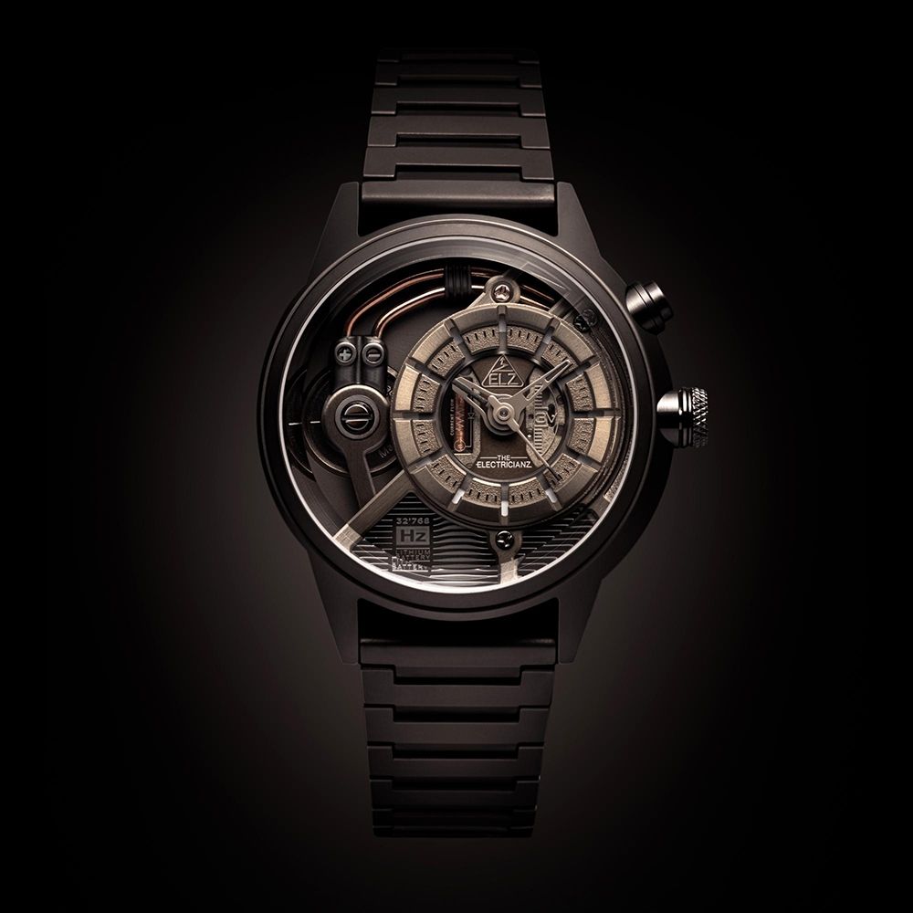 THE ELECTRICIANZ Steel Brown Z - Metal 45mm 獨家電路發光手錶-ZZ-A4C/01-MSC