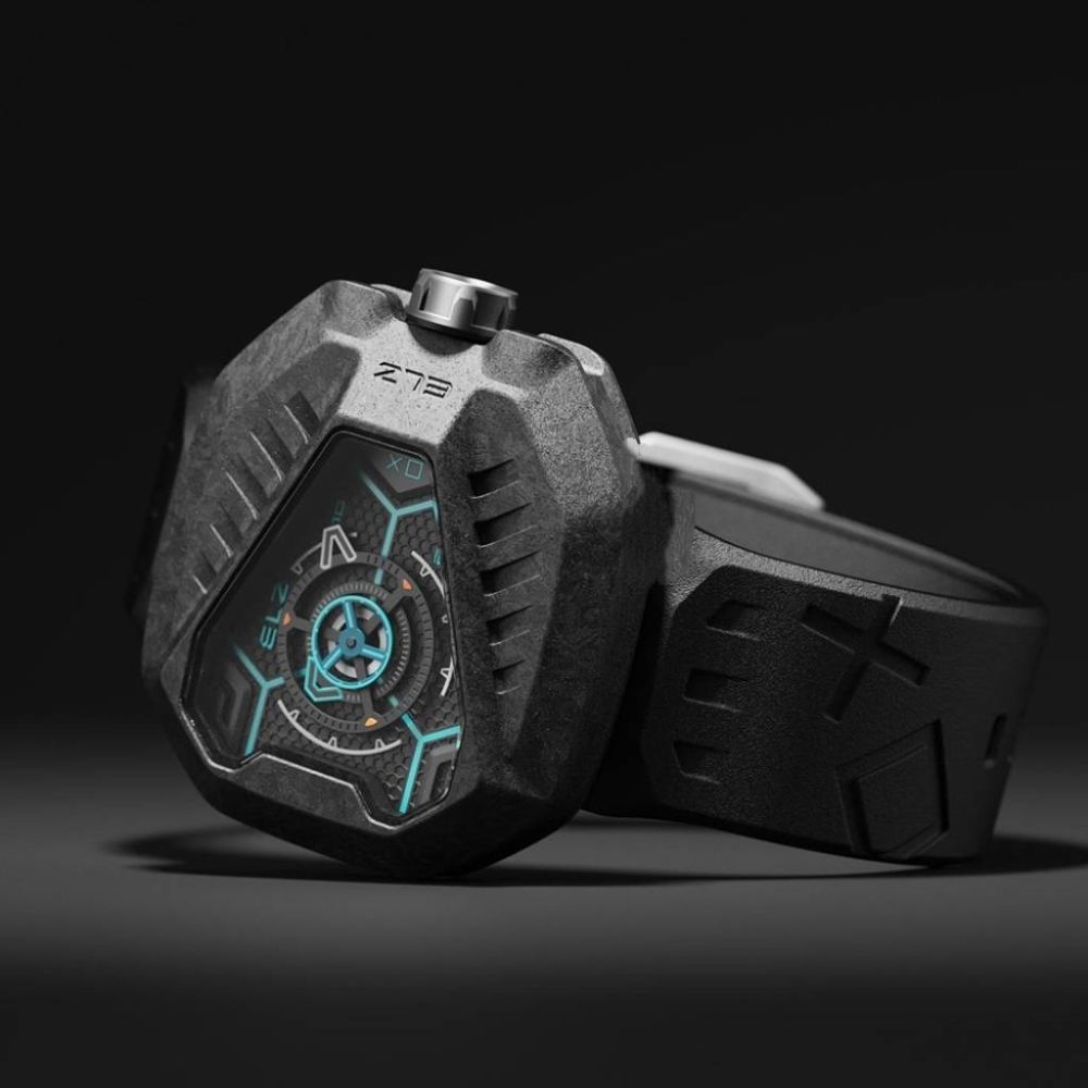 THE ELECTRICIANZ Steel Dark Z 45mm 獨家電路發光手錶-ZZ-A3C/05-CRD