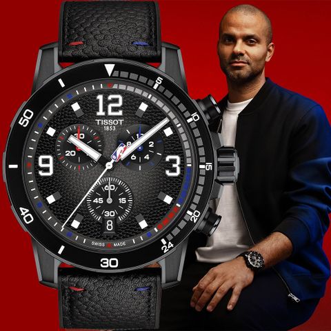 TISSOT 天梭 官方授權 Supersport T125.617.37.067.00 東尼·帕克配戴 NBA特別款 籃球計時手錶 T1256173706700