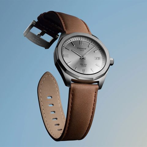 TISSOT 天梭 官方授權 PRC 100 T151.422.16.031.00 Solar太陽能手錶-39mm T1514221603100