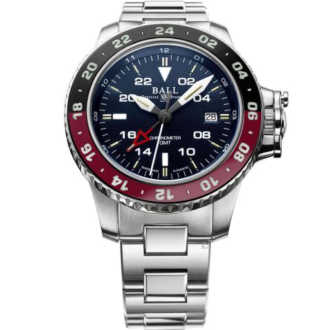 Ball 波爾 錶 Engineer GMT II 兩地時間機械錶-DG2118C-S3C-BE