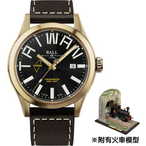 Ball 波爾 Engineer III 台灣騰雲號 130周年 天文台認證機械錶 青銅款-43mm ND2186C-L3C-BK