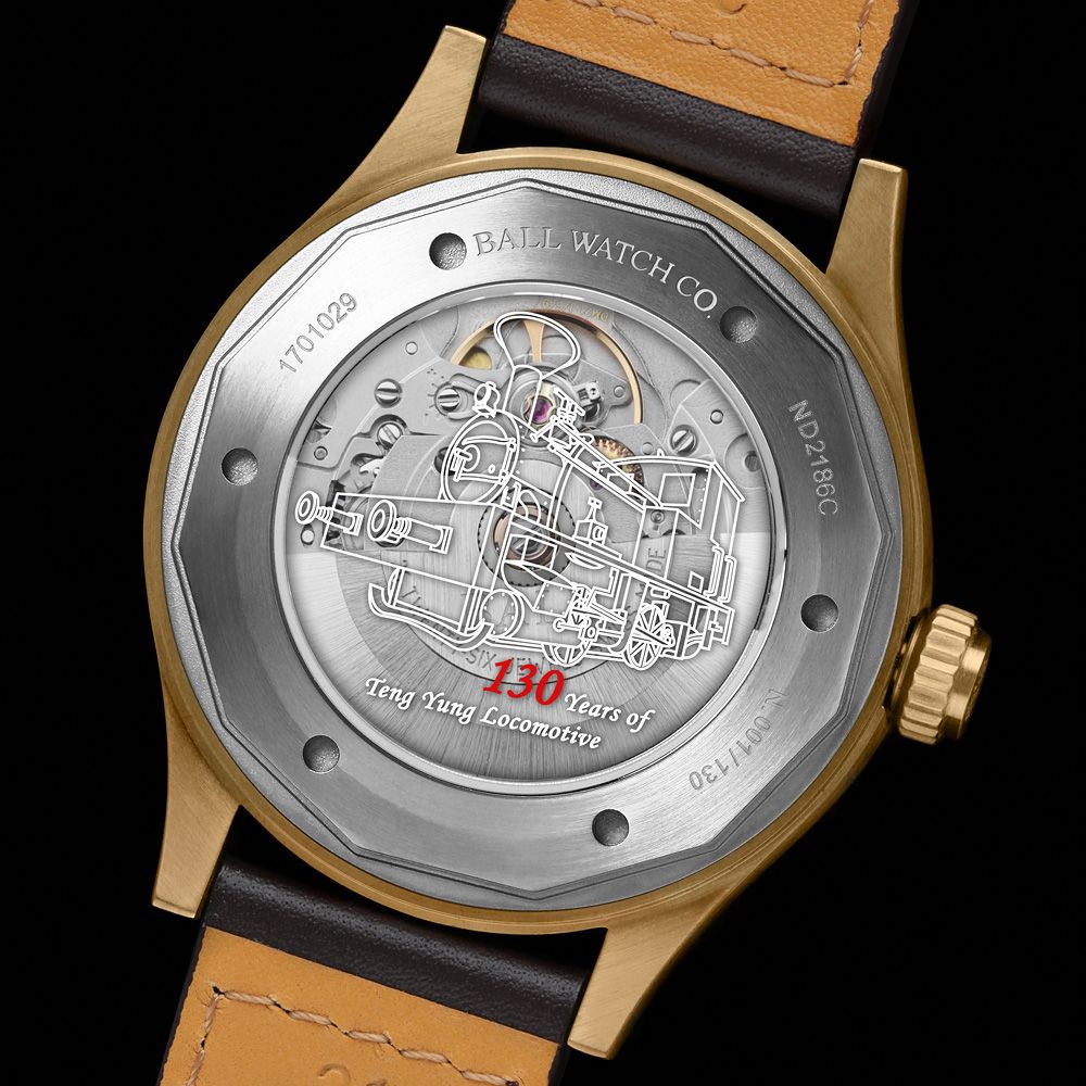 Ball 波爾 Engineer III 台灣騰雲號 130周年 天文台認證機械錶 青銅款-43mm ND2186C-L3C-BK