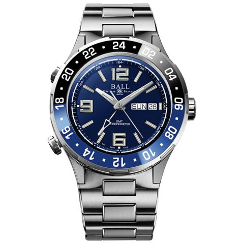 寵愛媽咪節💙好禮大回饋BALL 波爾錶 Roadmaster系列 天文台認證 GMT 陶瓷圈 潛水機械腕錶 40mm / DG3030B-S1CJ-BE