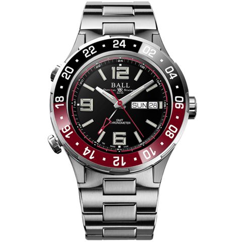 寵愛媽咪節💙好禮大回饋BALL 波爾錶 Roadmaster系列 天文台認證 GMT 陶瓷圈 潛水機械腕錶 40mm / DG3030B-S8CJ-BK