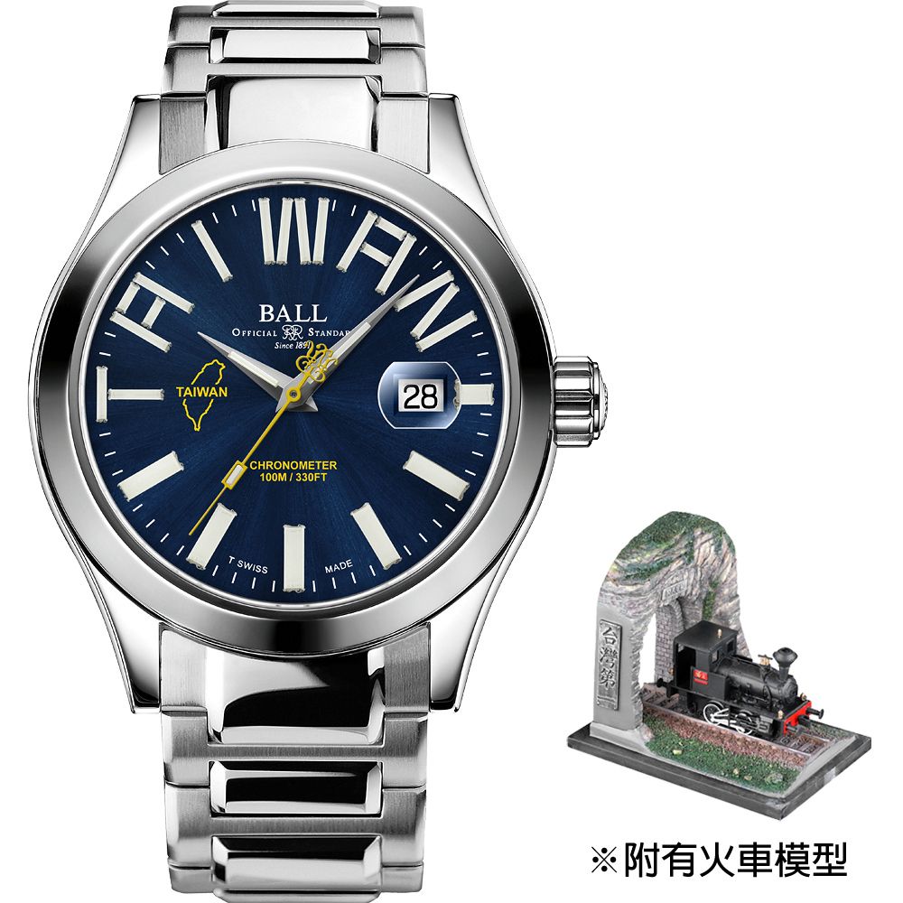 Ball 波爾   台灣騰雲號 130周年 Engineer III 天文台認證機械錶-43mm NM9028C-S34C-BE