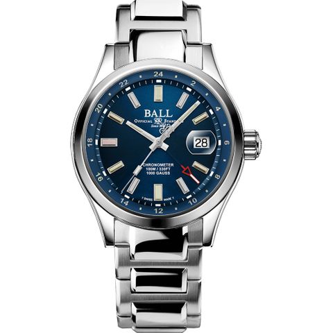 Ball 波爾 1917 GMT 限量 天文台認證機械錶-41mm GM9100C-S2C-BER