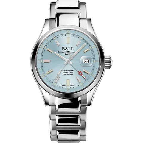 Ball 波爾 1917 GMT 限量 天文台認證機械錶-41mm GM9100C-S2C-IBER