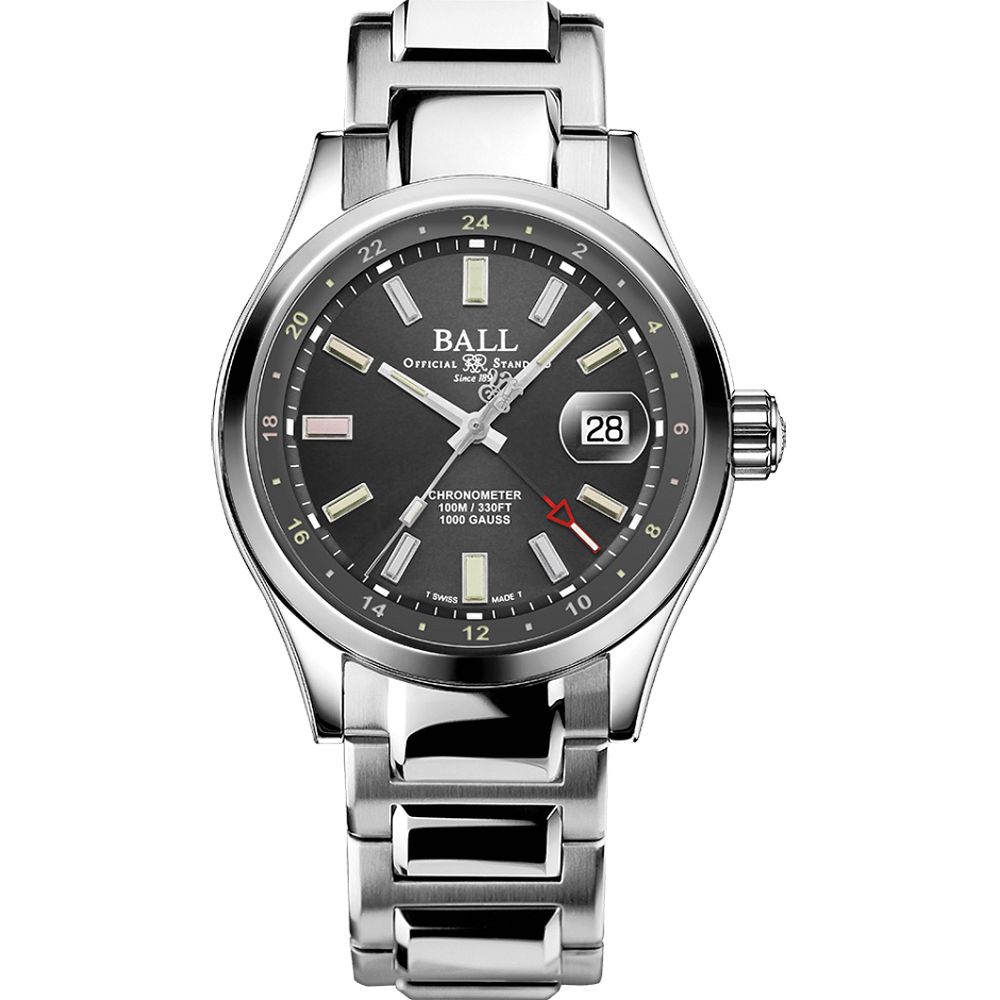 Ball 波爾   1917 GMT 限量 天文台認證機械錶-41mm GM9100C-S2C-GYR