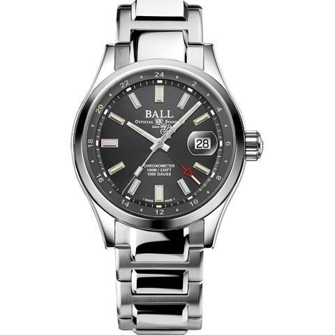 Ball 波爾 1917 GMT 限量 天文台認證機械錶-41mm GM9100C-S2C-GYR