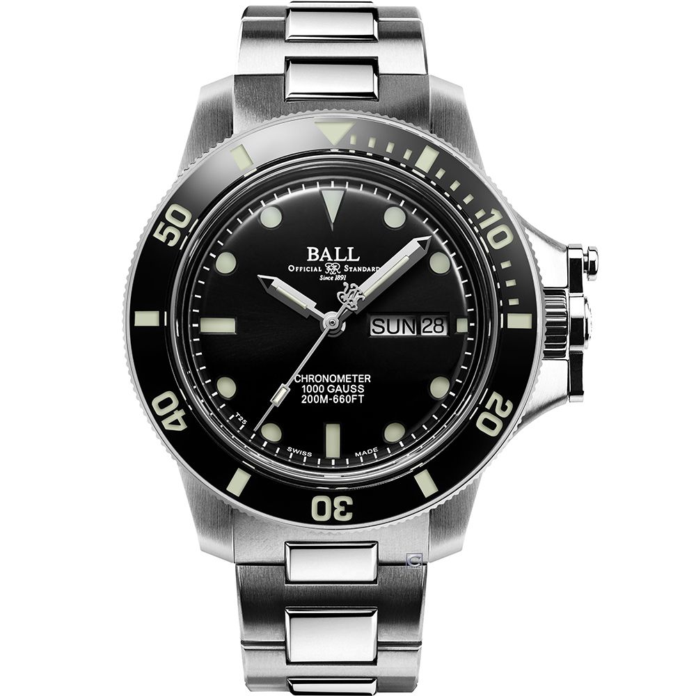 Ball 波爾  Watch Engineer Original瑞士天文台認證200米防水機械錶43mm/DM2218B-SCJ-BK