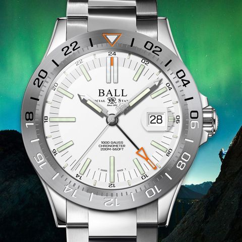 Ball 波爾 Engineer III Outlier 限量 天文台認證200米自製機芯潛水機械錶-40mm DG9000B-S1C-WH