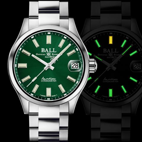 Ball 波爾 錶 Engineer Master II Endurance 1917 天文台認證限量機械腕錶(NM3500C-S2C-GR)綠/45mm