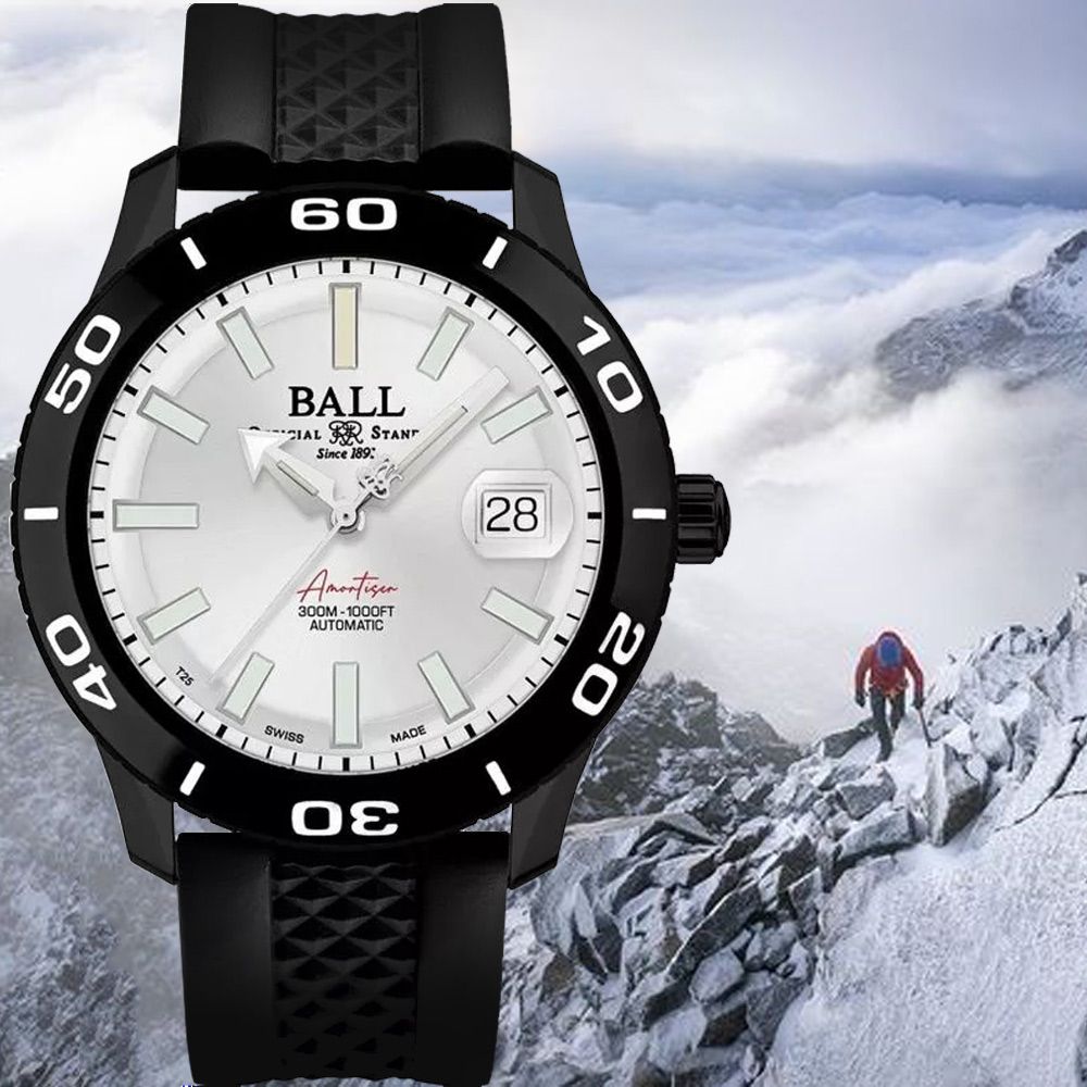 Ball 波爾  watch 錶 Fireman NECC II 經典 300米防水 潛水機械腕錶-DM3090A-P10J-SL/42mm