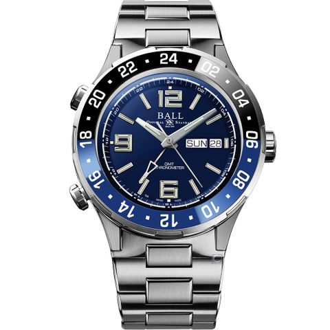 官方授權經銷商B4BALL 波爾錶 Roadmaster Marine GMT 瑞士天文台機械錶(DG3030B-S1CJ-BE)-40mm