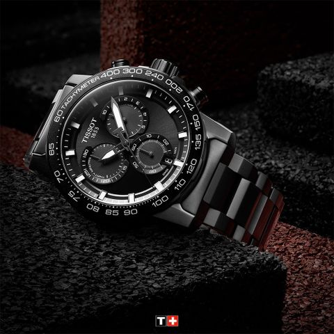 TISSOT 天梭 官方授權 SUPERSPORT CHRONO 三眼計時手錶/45.5mm/T1256173305100