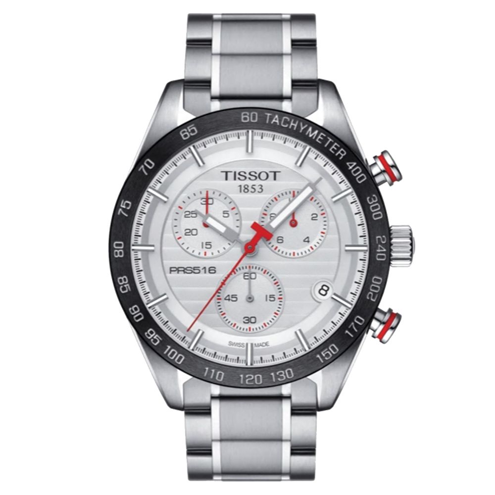 TISSOT 天梭 PRS516 經典運動計時腕錶 42mm/T100.417.11.031.00