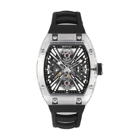【Bentley 賓利】KNIGHT 騎士系列 夜光機芯設計自動機械腕錶_黑_BL2420-15MWBB_43mm