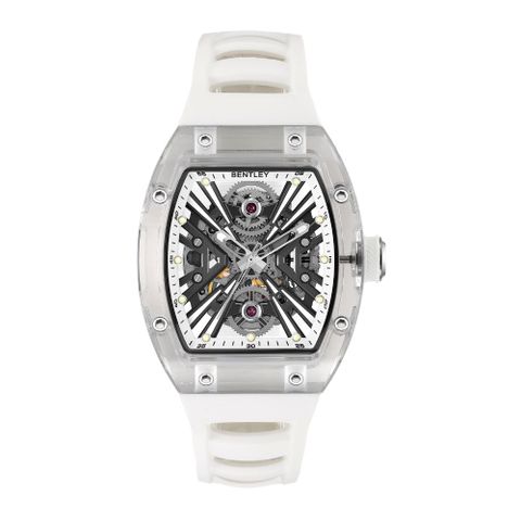 【Bentley 賓利】KNIGHT 騎士系列 夜光機芯設計自動機械腕錶_白_BL2420-15MWBW_43mm