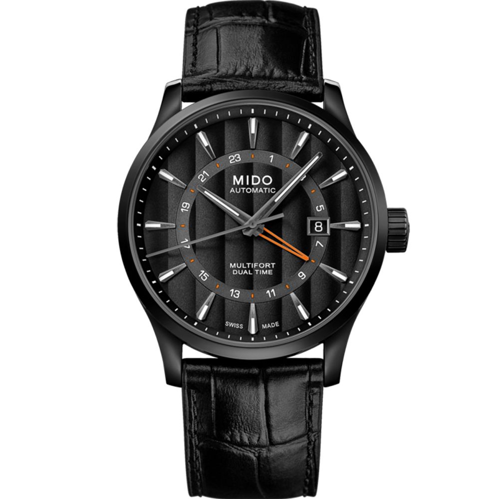 MIDO 美度 Multifort 夜行俠兩地時區機械錶(M0384293605100)42mm