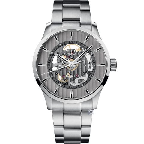 MIDO 美度 Multifort Skeleton Vertigo 鏤空機械錶 男錶 手錶-M0384361103100/42mm