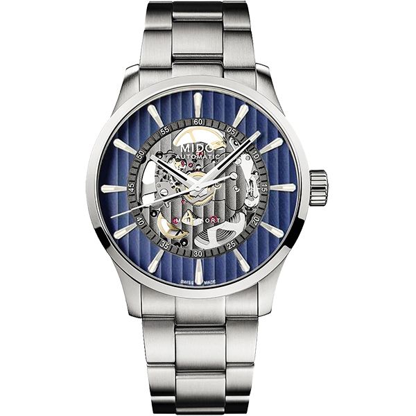 Mido deals skeleton watch