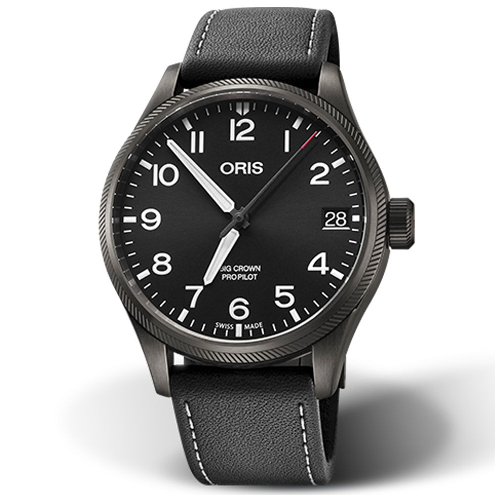 ORIS 豪利時 Big Crown系列 ProPilot 飛行機械腕錶 雙11 特惠 41mm/0175176974264-0752019GFC