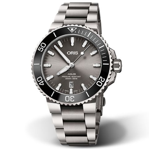 ORIS 豪利時 Aquis系列 時間之海 鈦金屬 潛水機械腕錶 雙11 特惠 43.5mm/0173377307153-0782415PEB