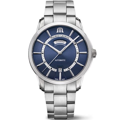 Maurice Lacroix 艾美錶 Pontos Day Date 星期日期機械錶-41mm(PT6358-SS002-431-1)