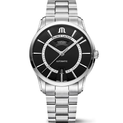 Maurice Lacroix 艾美錶 Pontos Day Date 星期日期機械錶-41mm(PT6358-SS002-334-1)