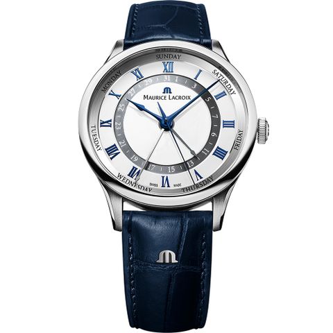 Maurice Lacroix 艾美 Masterpiece 五針同軸 手動上鍊機械錶-40mm MP6507-SS001-110-4