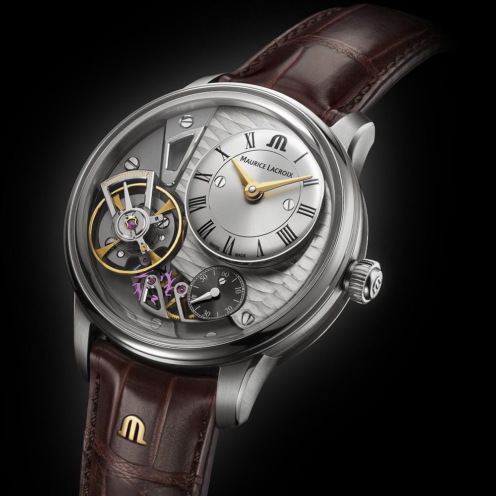 Maurice Lacroix 艾美 Masterpiece Gravity 匠心系列引力腕錶 機械錶-43mm MP6118-SS001-115-1