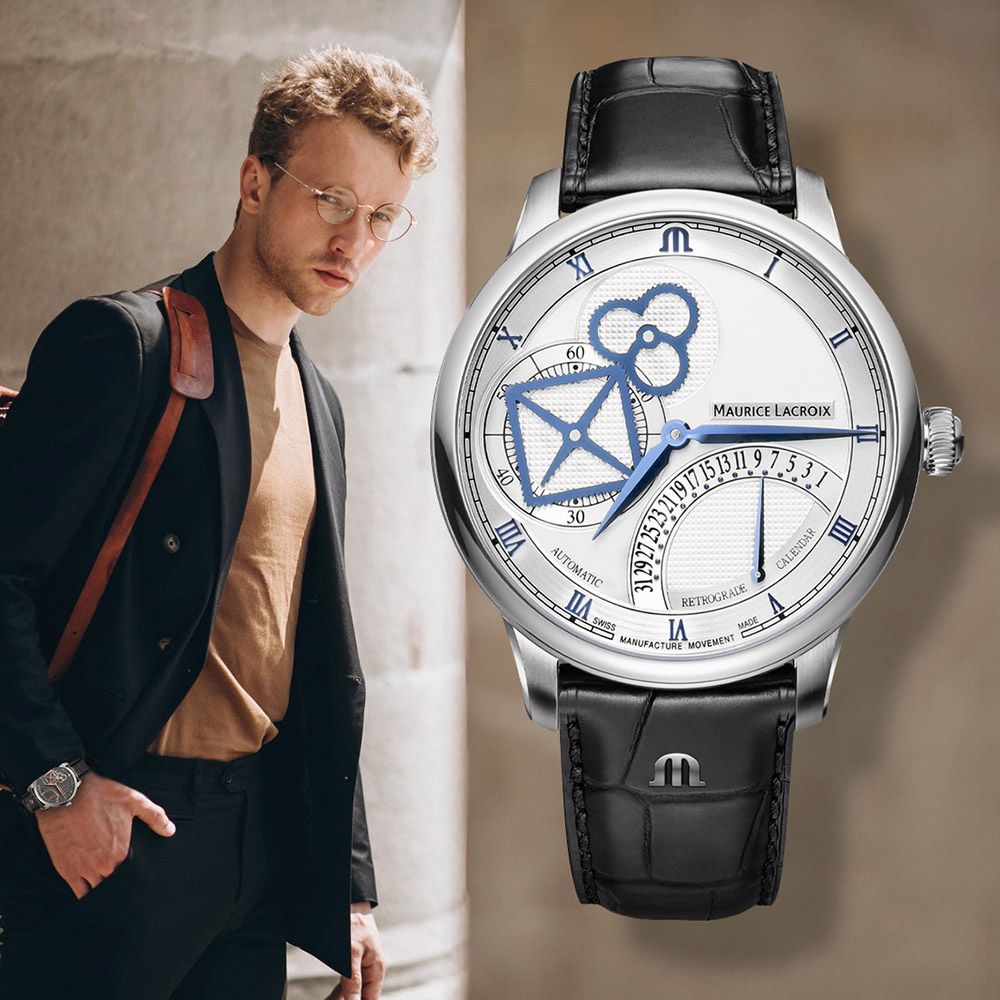 Maurice Lacroix 艾美 Masterpiece Square Wheel 匠心系列引力腕錶 機械錶-43mm MP6058-SS001-110-1