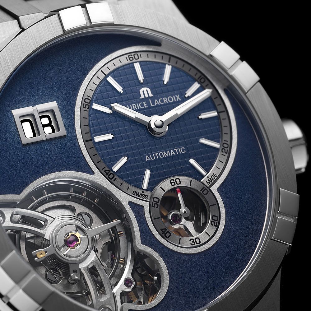 Maurice Lacroix 艾美 AIKON MASTER 大日期機械錶 套錶 附贈皮革錶帶-45mm AI6118-SS00E-430-C