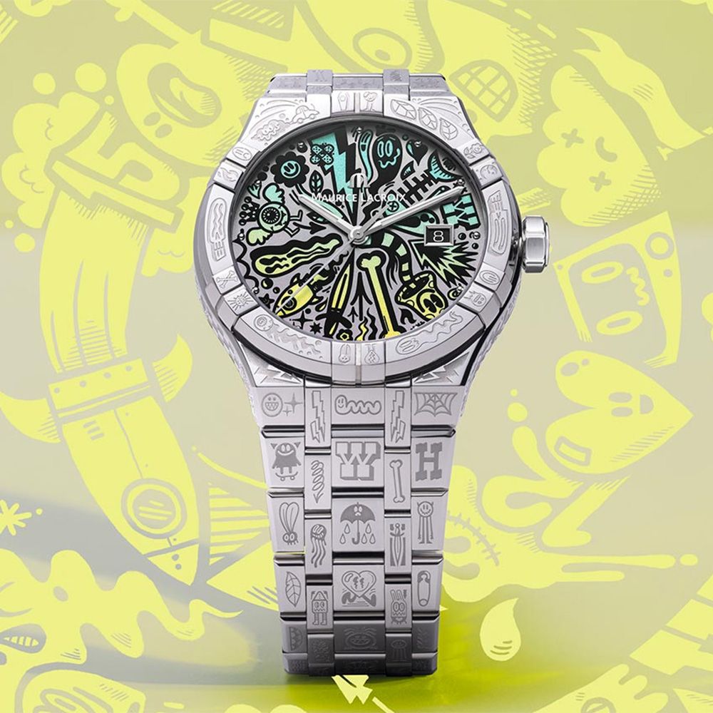 Maurice Lacroix 艾美 AIKON Wotto 塗鴉藝術限量版機械錶-42mm AI6008-SS009-090-1