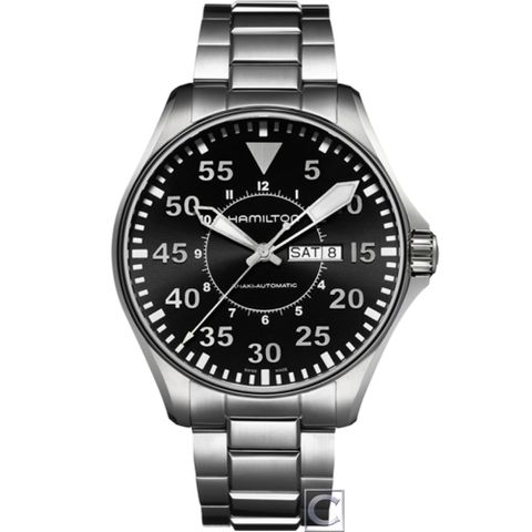 Hamilton 漢米爾頓 Khaki Day Date獵風行動機械錶(H64715135)46mm