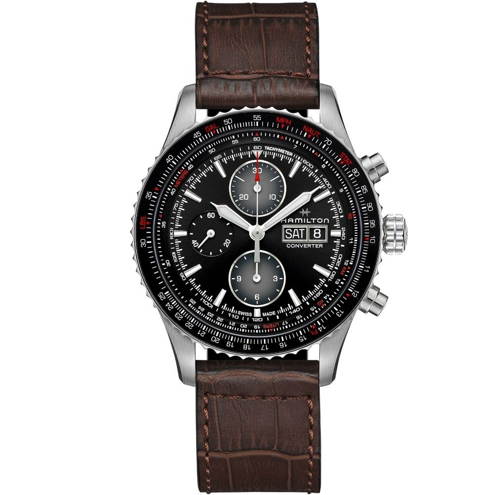 Hamilton 漢米爾頓Khaki 航空飛行機械計時機械錶(H76726530)44mm