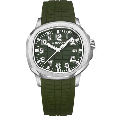 NO IDENTITY 金鸚手雷 牛油果綠 機械錶 男錶 女錶 手錶-PP40SS007AG1