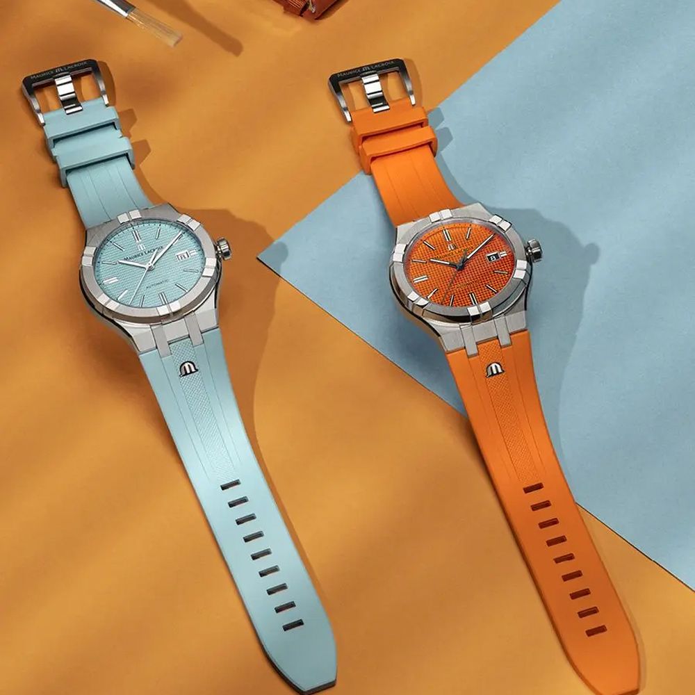 Maurice Lacroix 艾美 錶 AIKON 全球限量 夏日特別版機械錶 套錶-42mm AI6008-SS00F-431-C