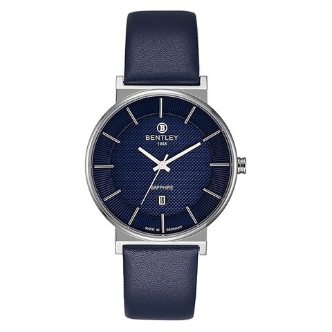 【BENTLEY賓利】Gentle Glamour系列 簡約手錶 (藍/銀 BL1855-10MWNN)