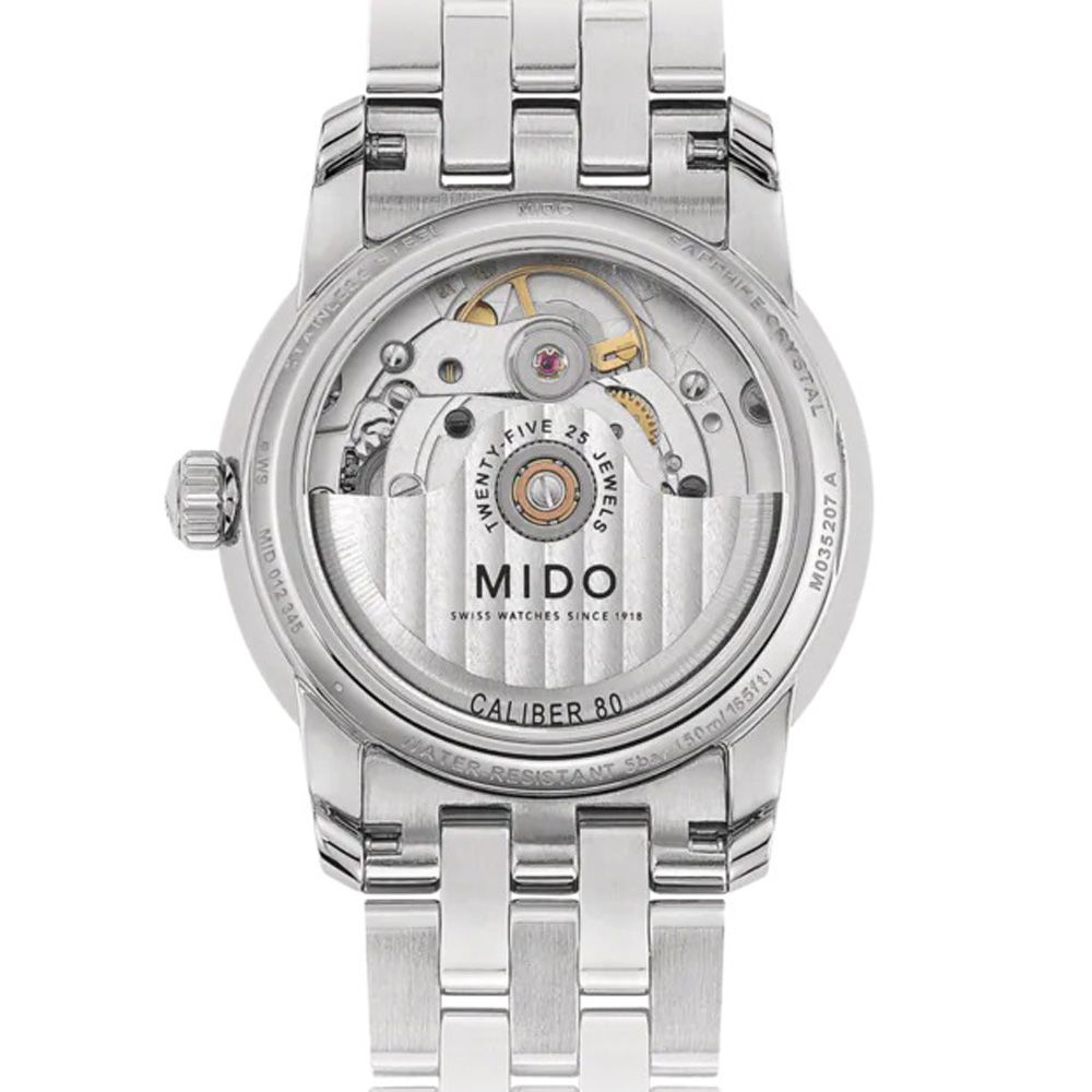 MIDO 美度   官方授權經銷商M5 BARONCELLI永恆系列彩石機械錶/樹紋碧玉/33mm/M0352071148100