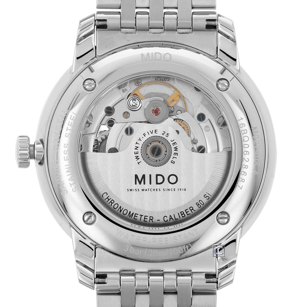 MIDO 美度 Baroncelli III 永恆系列復刻紳士機械錶 男錶 手錶(M0274081101100)40mm