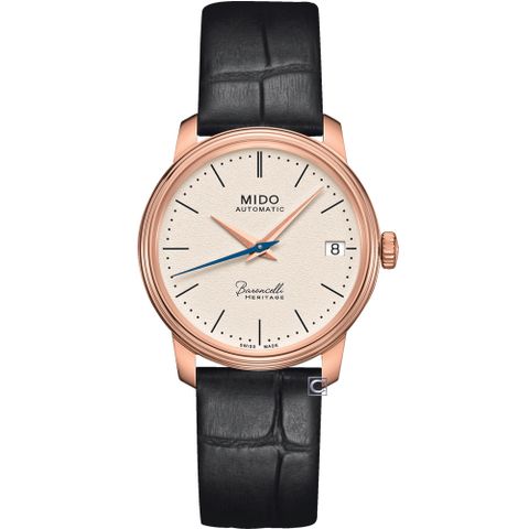 MIDO 美度 錶 官方授權經銷商 BARONCELLI 永恆系列 簡約時尚機械女錶-M0272073626000/33mm