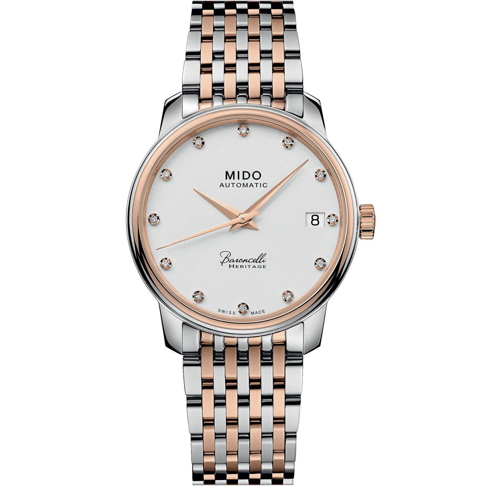 MIDO 美度   官方授權 Baroncelli Heritage 纖薄機械女錶-M0272072201600