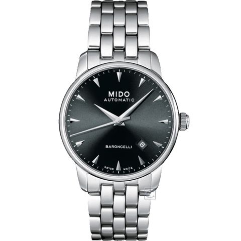 MIDO 官方授權經銷商M2 Baroncelli 經典機械錶-M86004181/黑38mm