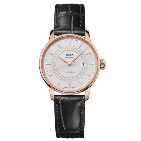 MIDO 美度 BARONCELLI SIGNATURE 永恆系列 經典機械腕錶 禮物推薦 送禮首選 30mm / M0372073603101