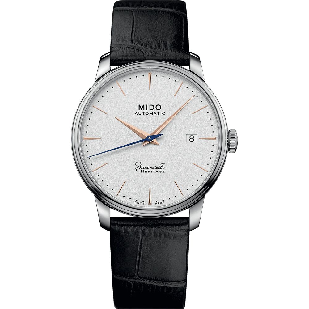 MIDO 美度 官方授權 Baroncelli 永恆系列 72小時動力儲存機械錶-39mm M0274071601100